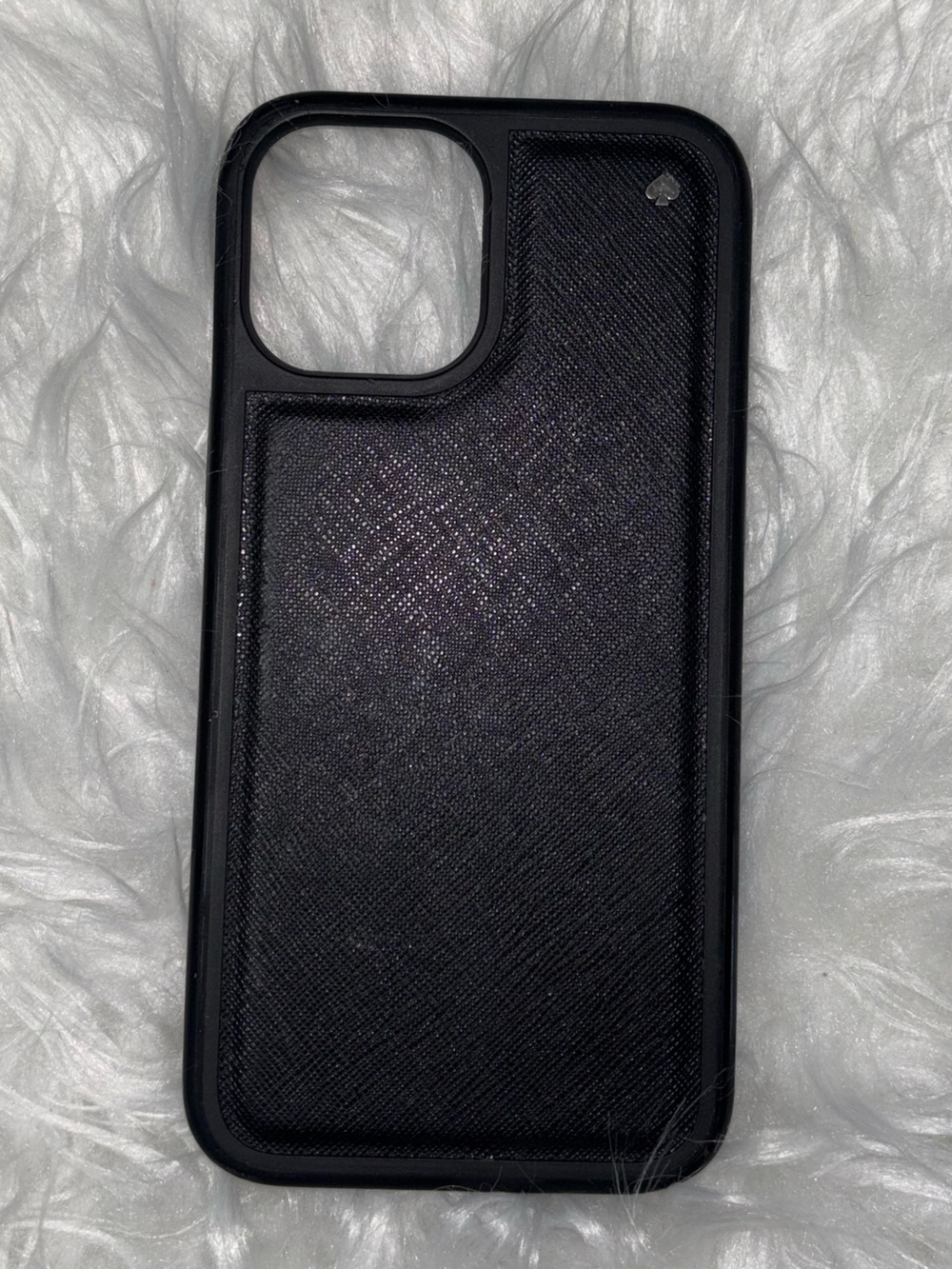 kate spade Black Textured Saffiano Phone Case